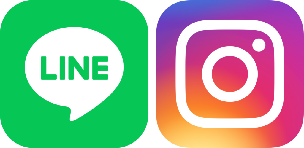 LINEとインスタのアイコン