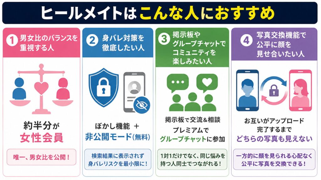 ヒールメイトはこんな人におすすめ
