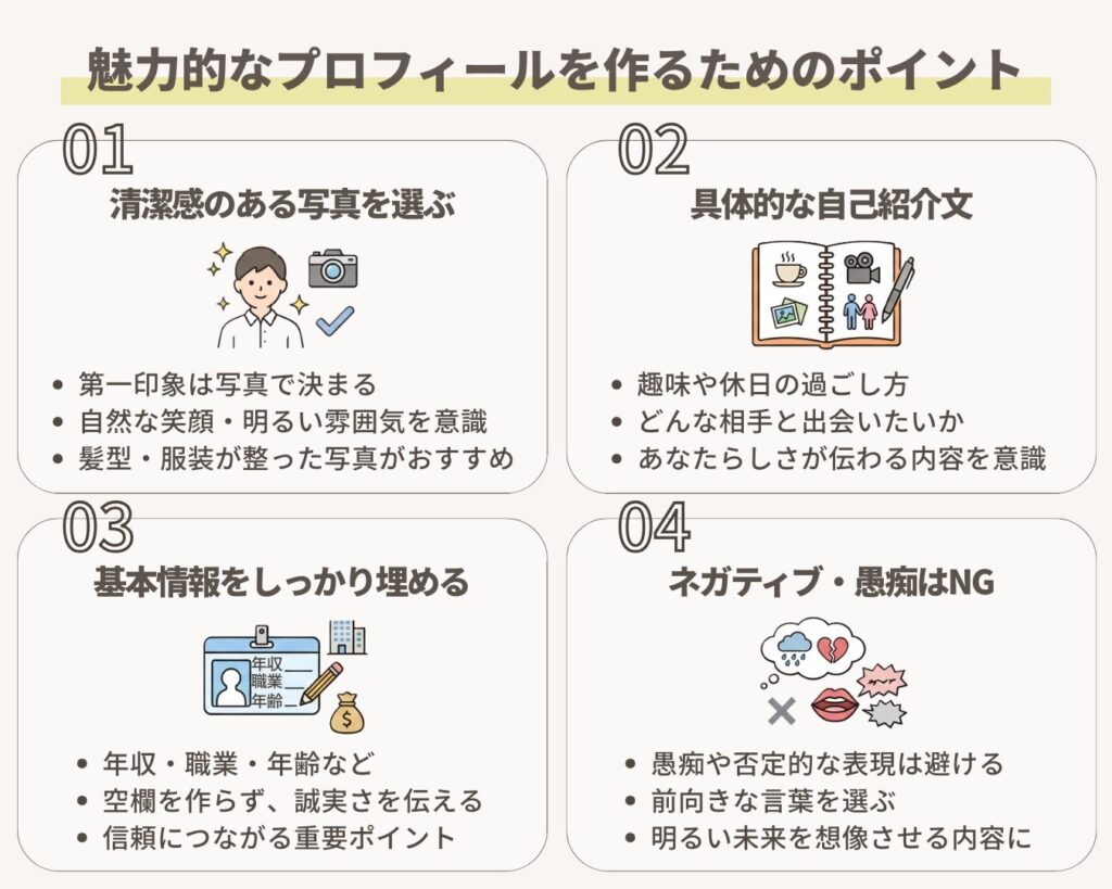プロフィール作成のポイント