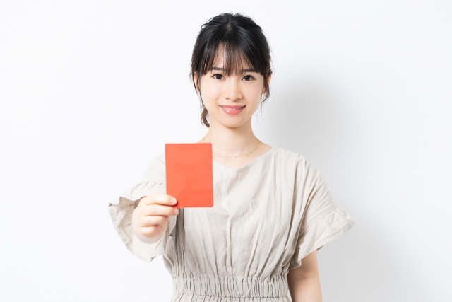 レッドカードのイメージ