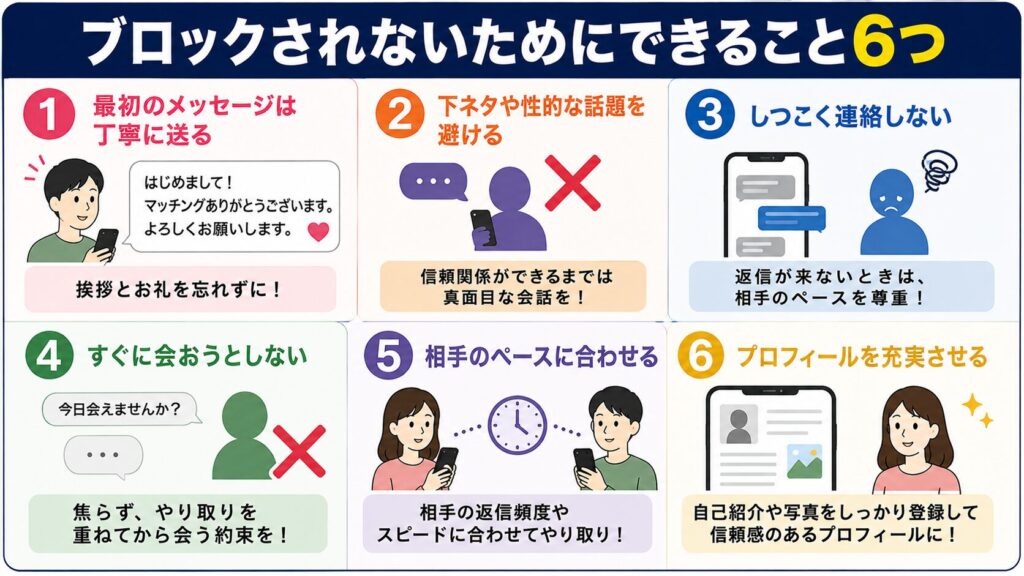 既婚者クラブでブロックされないためにできること6つ