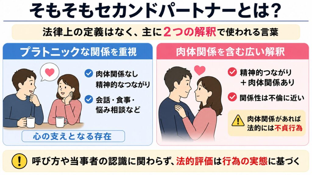 そもそもセカンドパートナーとは何か・定義はあるのか