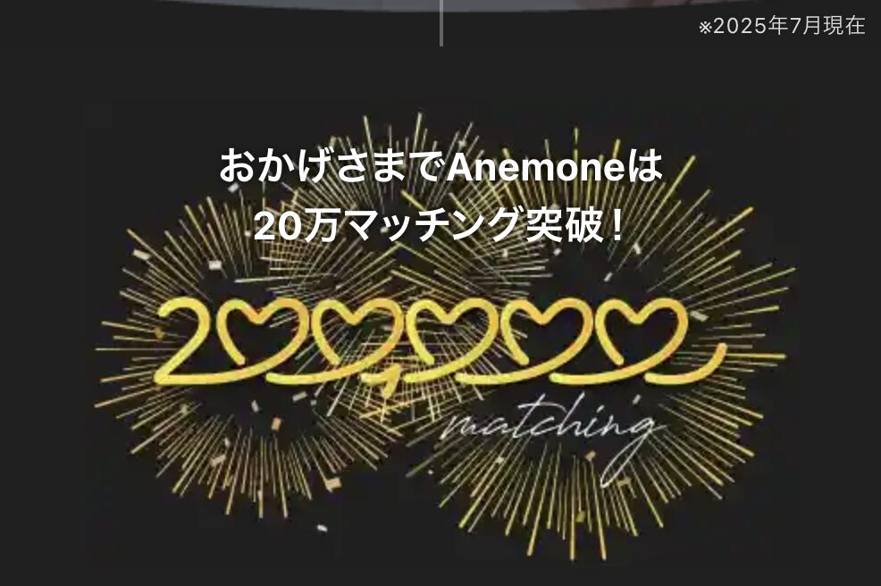 アネモネの累計マッチング数