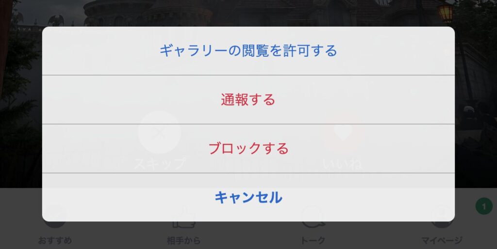ギャラリーの閲覧を許可する