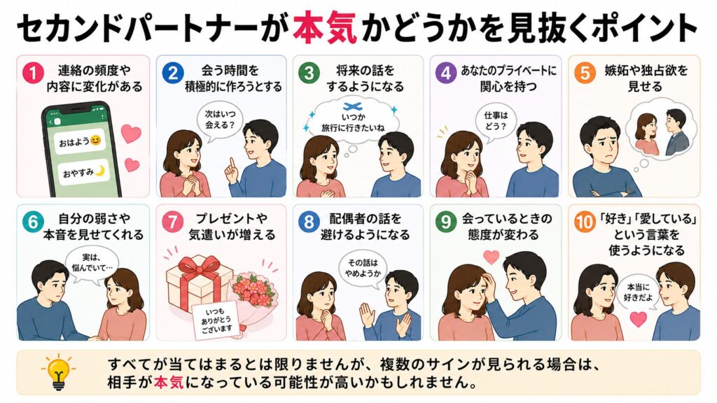 セカンドパートナーが本気かどうかを見抜くポイント