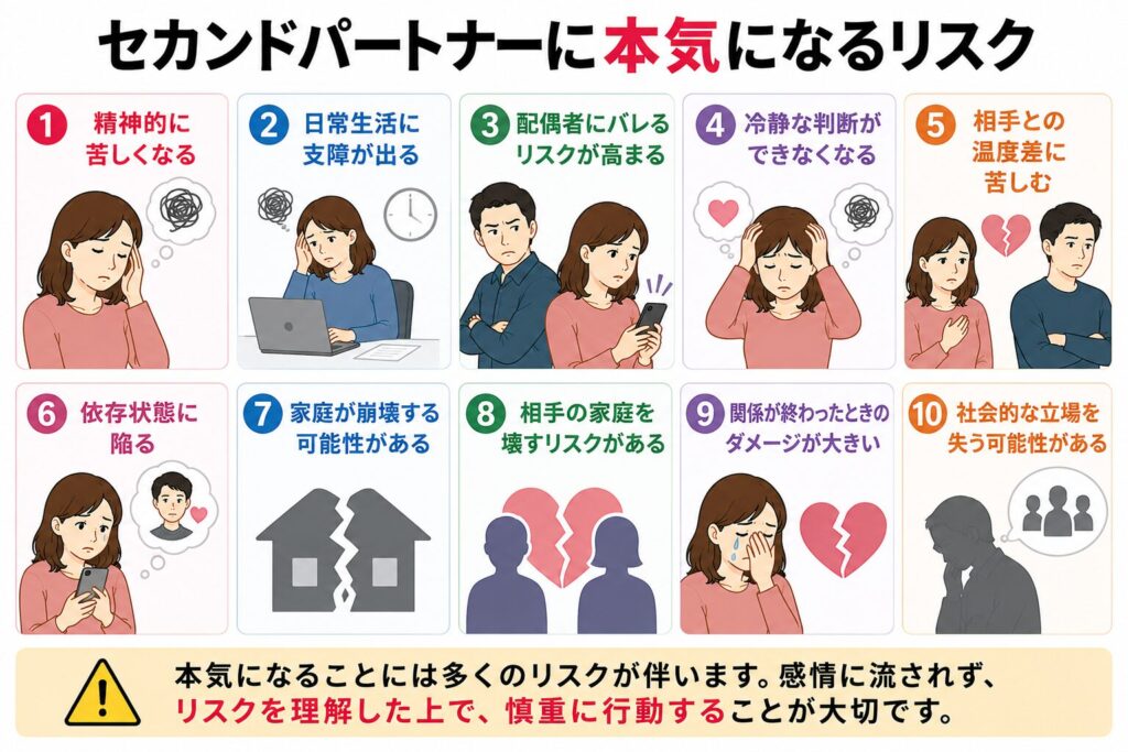セカンドパートナーに本気になるリスク