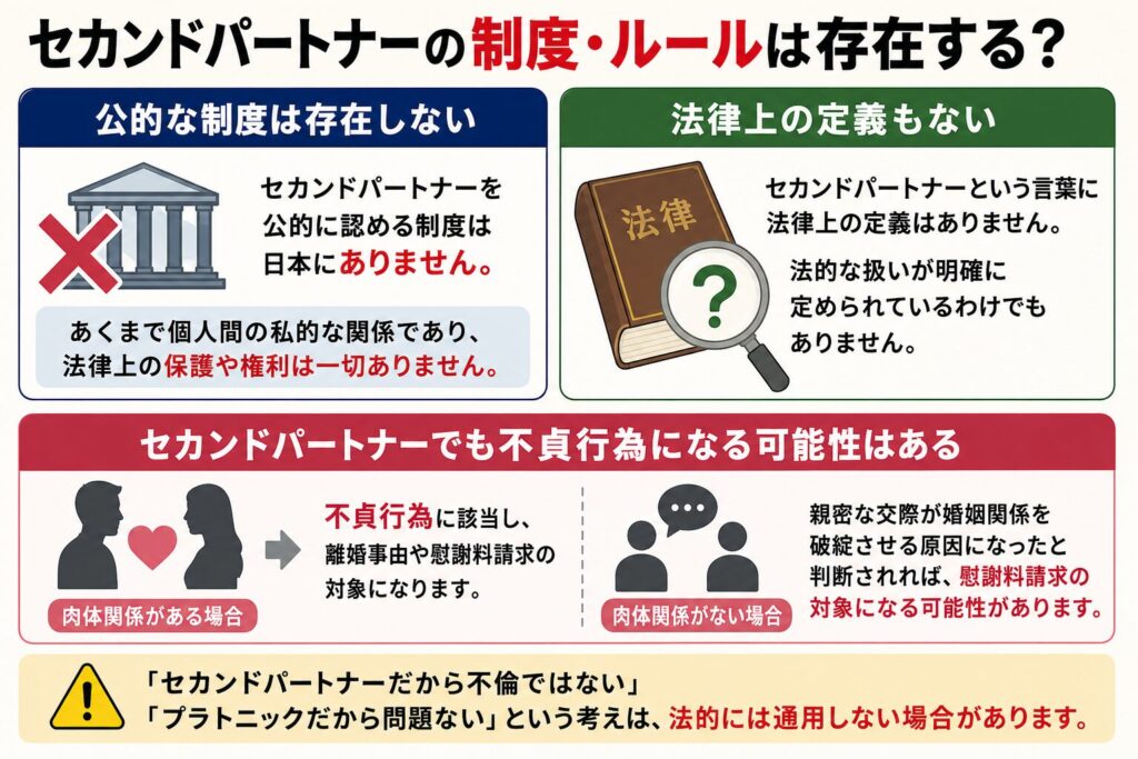セカンドパートナーの制度・ルールは存在する？