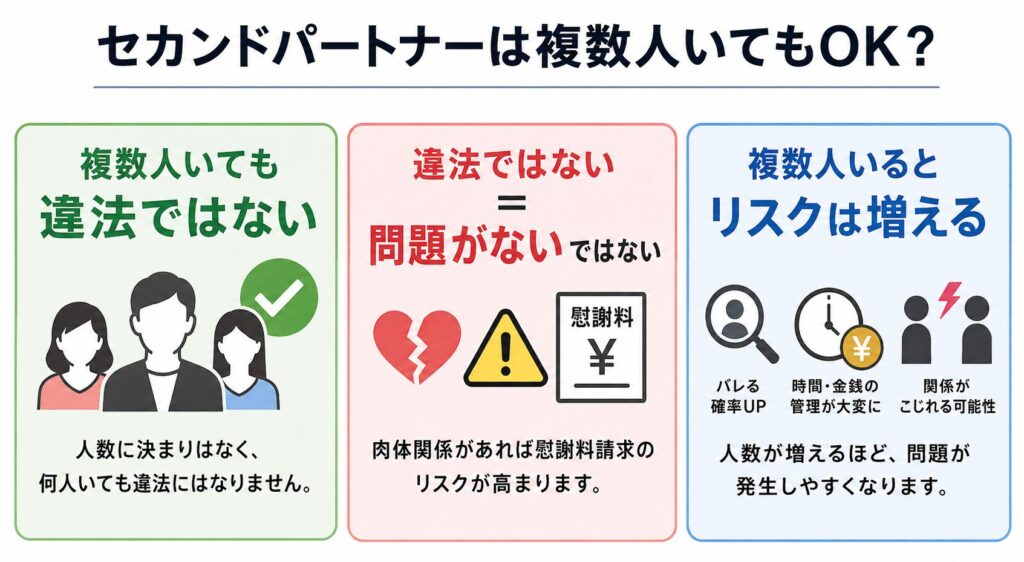 セカンドパートナーは複数人いてもOKか