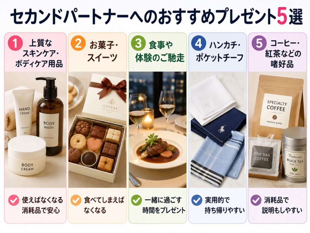 セカンドパートナーへのおすすめプレゼント5選