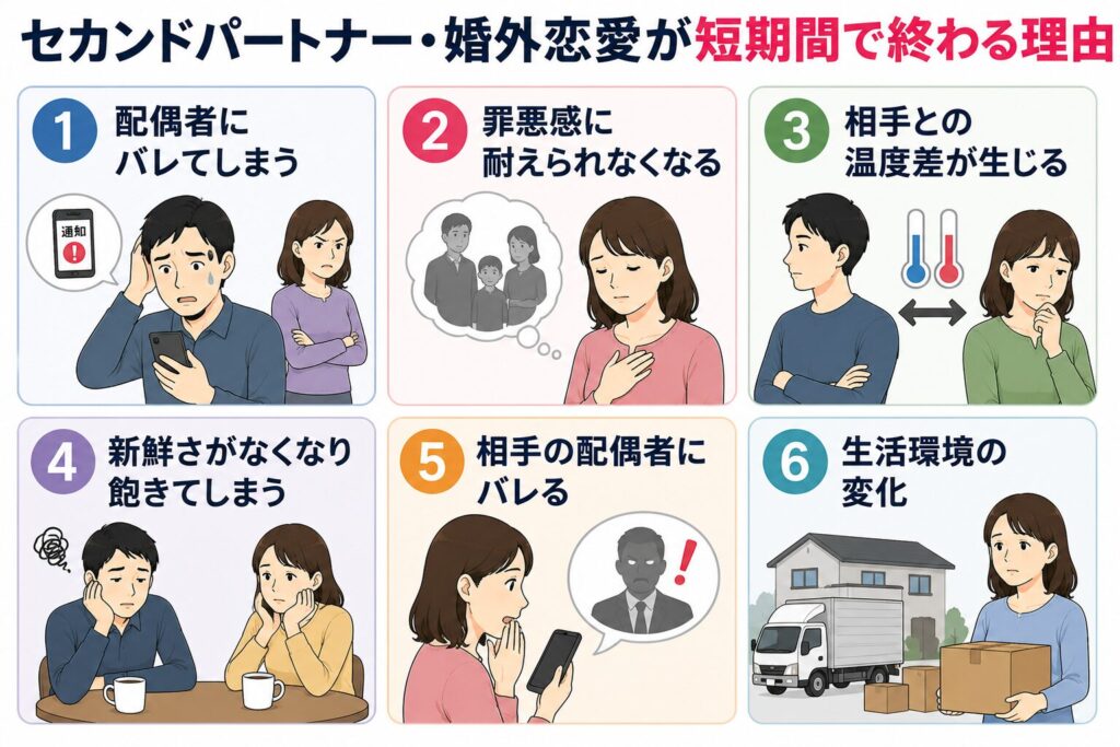 セカンドパートナー・婚外恋愛が短期間で終わる理由