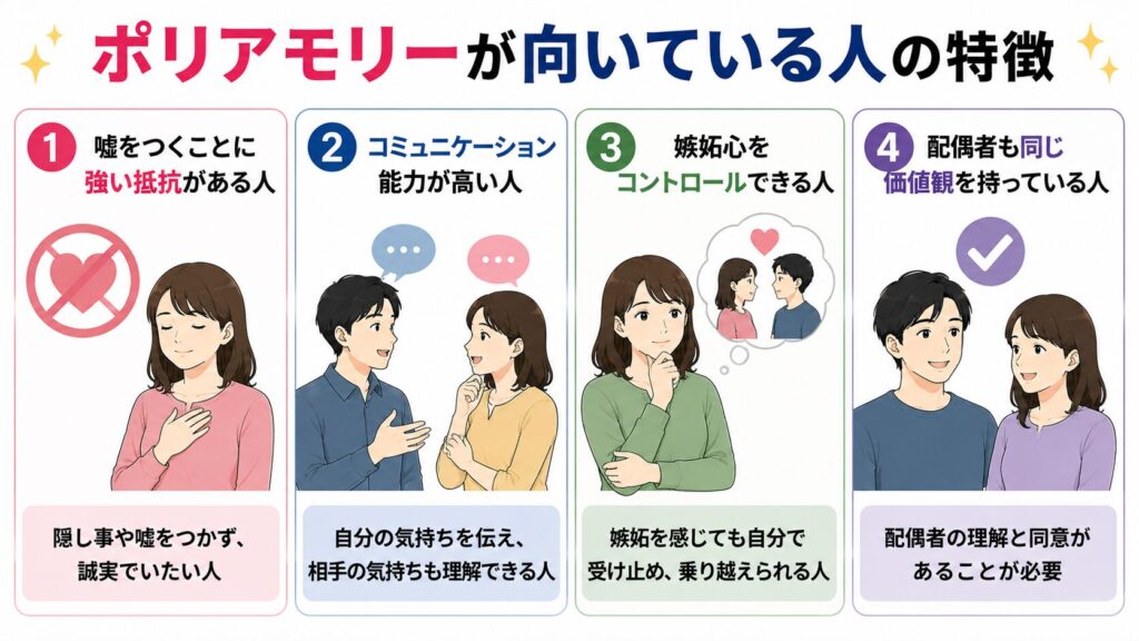 ポリアモリーが向いている人の特徴