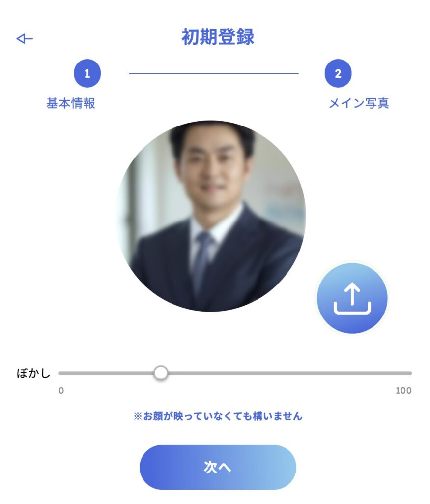 写真にぼかしをかけた場合
