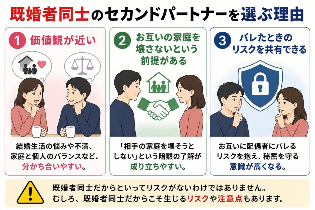 既婚者同士のセカンドパートナーを選ぶ理由