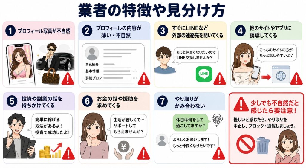 業者の特徴や見分け方