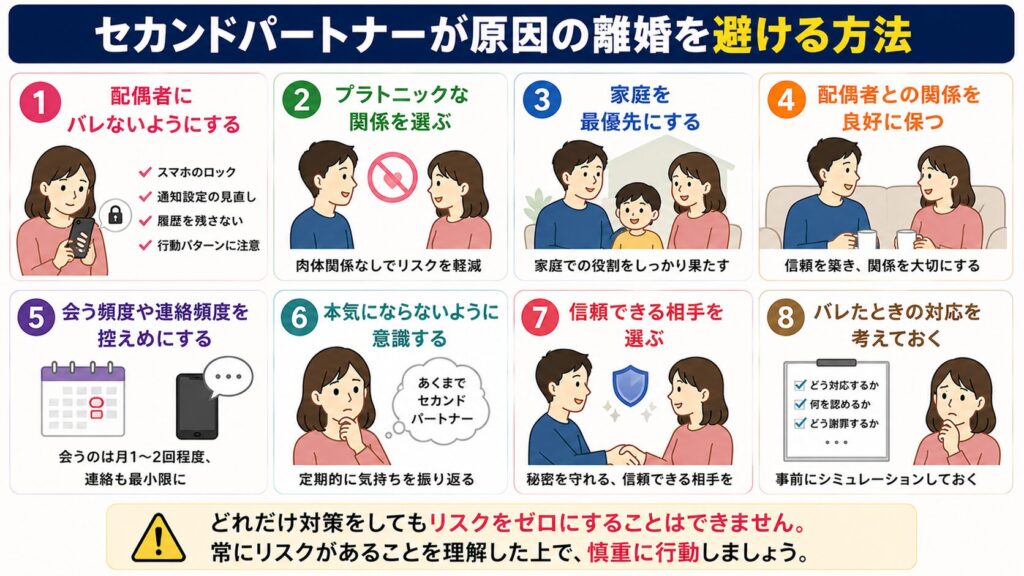 セカンドパートナーが原因の離婚を避ける方法