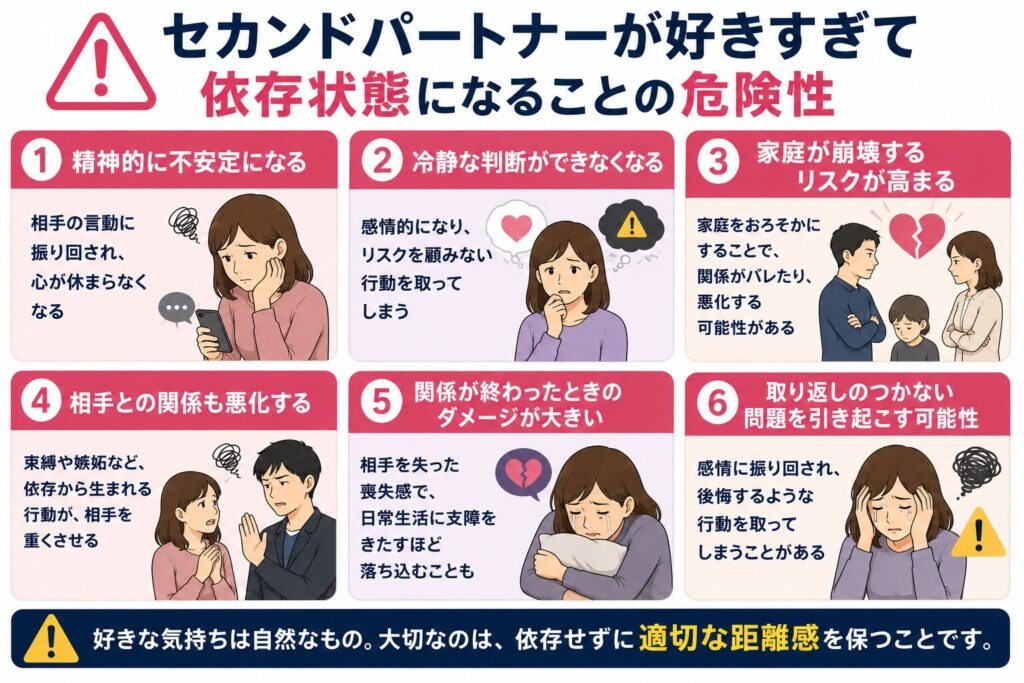 セカンドパートナーが好きすぎて依存状態になることの危険性