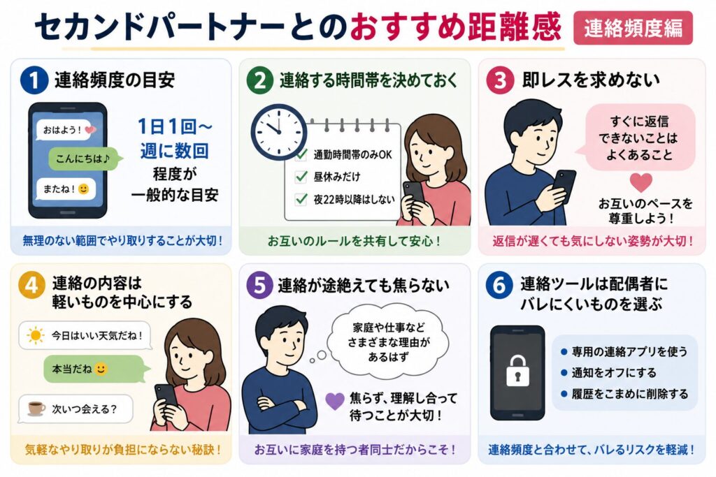 セカンドパートナーとのおすすめ距離感（連絡頻度編）