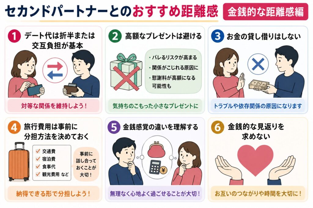 セカンドパートナーとのおすすめ距離感（金銭的な距離感編）