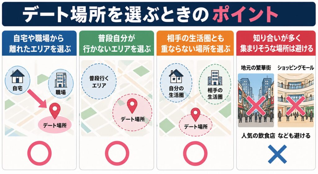 セカンドパートナーとの婚外恋愛デートをするときの注意点