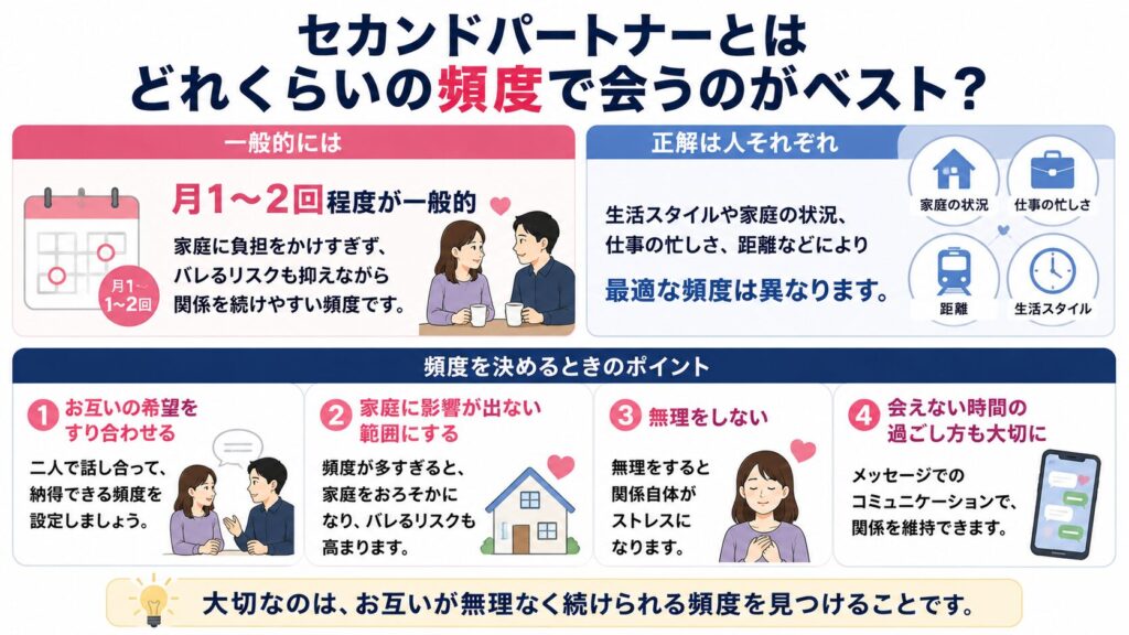 セカンドパートナーとはどれくらいの頻度で会うのがベストか