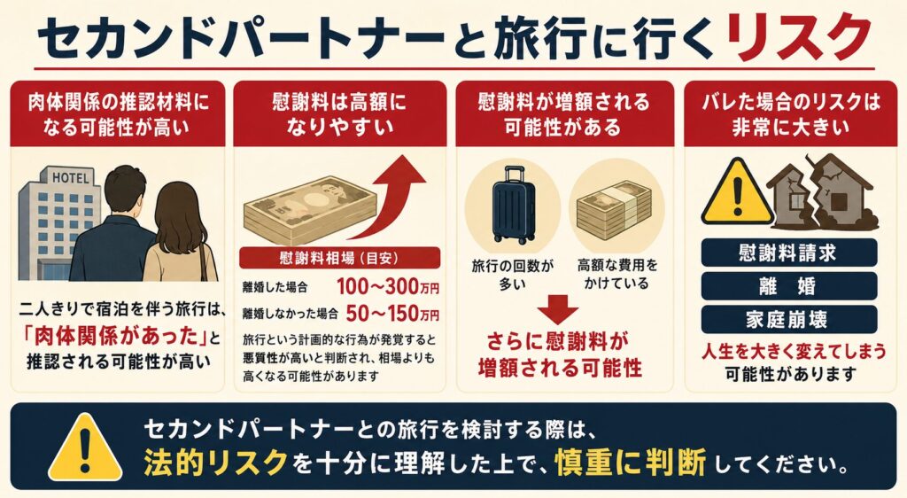 セカンドパートナーと旅行に行くリスク