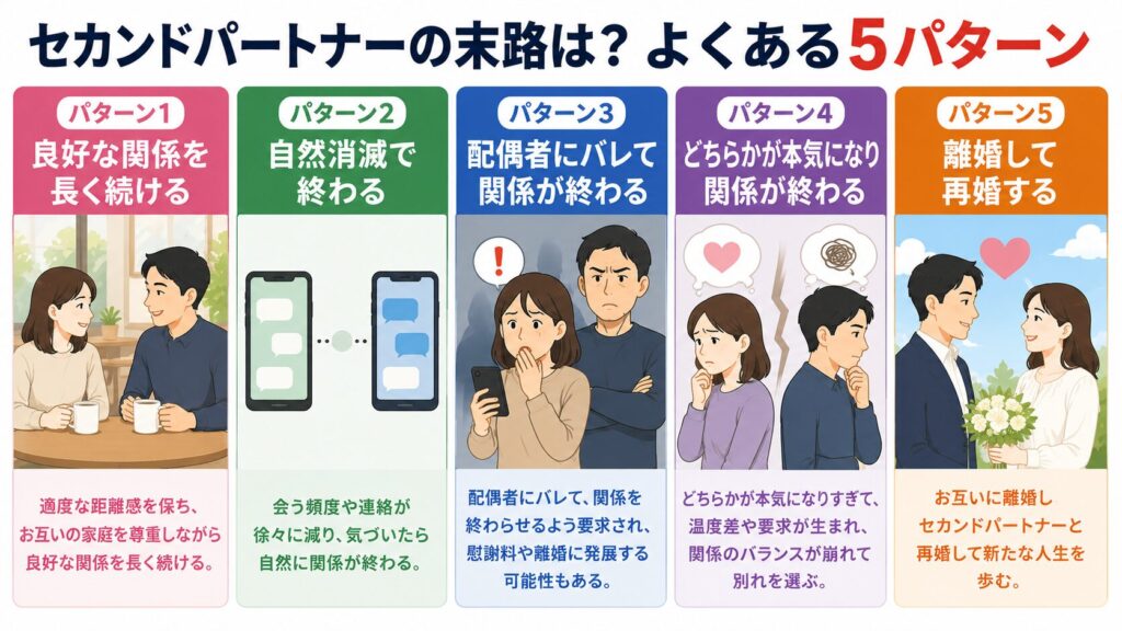 セカンドパートナーの末路は？よくある5パターン