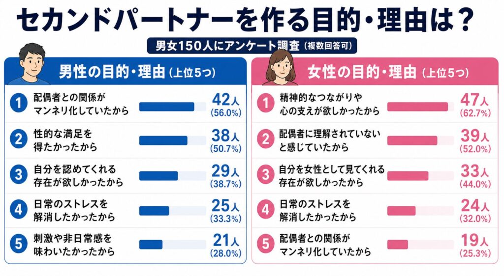 セカンドパートナーを作る目的・理由