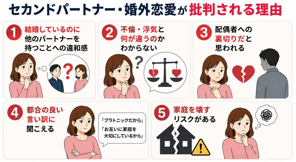 セカンドパートナー・婚外恋愛が批判される理由