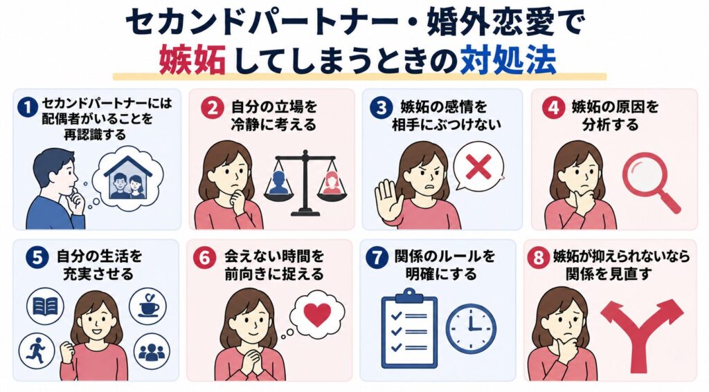 セカンドパートナー・婚外恋愛で嫉妬してしまうときの対処法