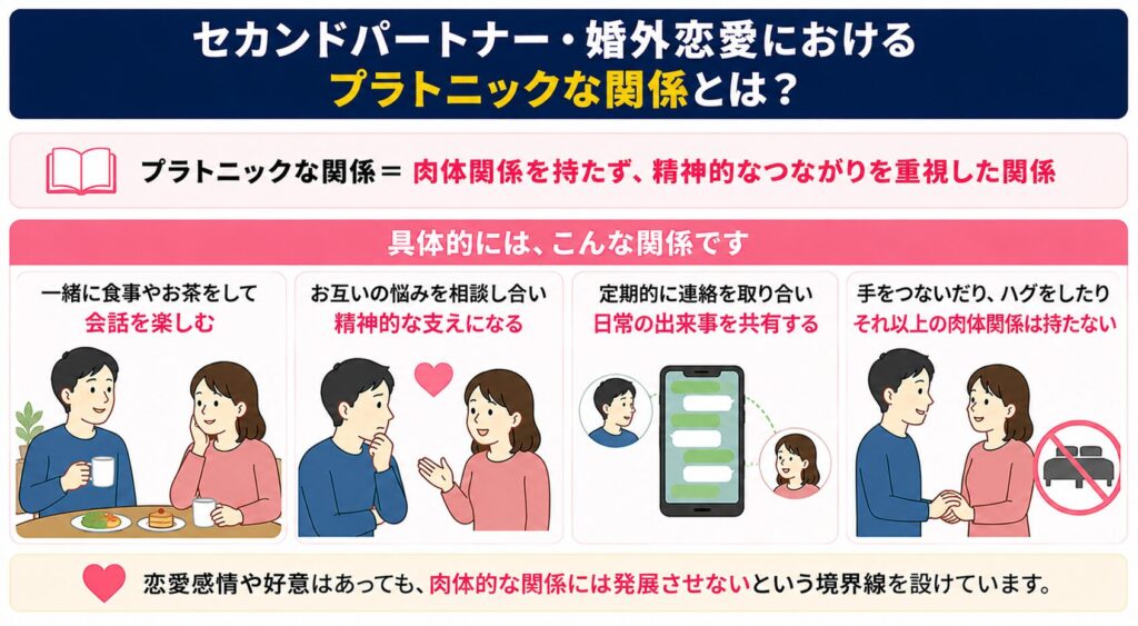 セカンドパートナー・婚外恋愛におけるプラトニックな関係とは