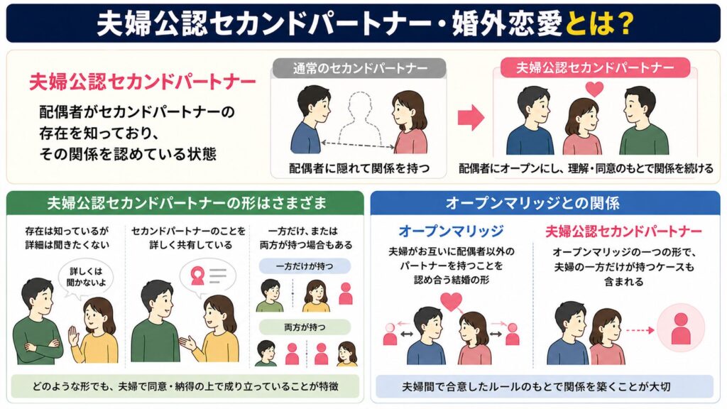 夫婦公認セカンドパートナー・婚外恋愛とは？