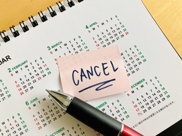 キャンセル