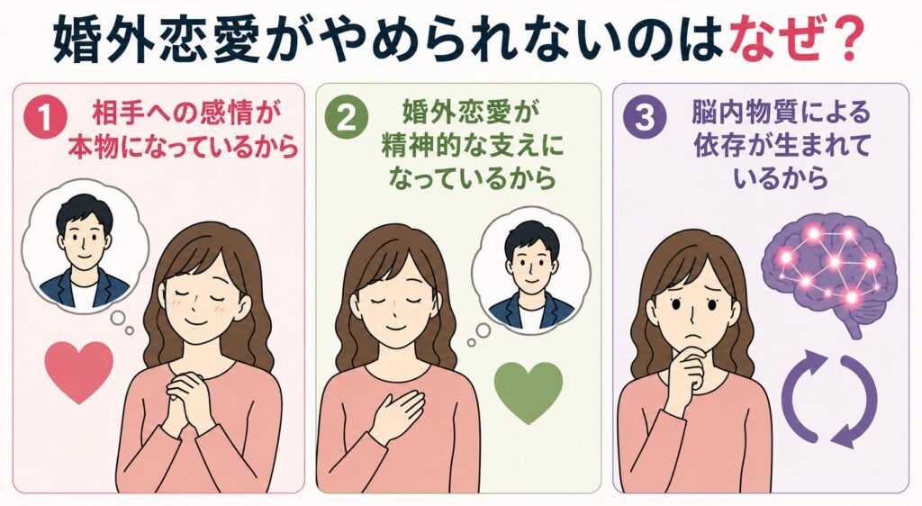 婚外恋愛がやめられない理由