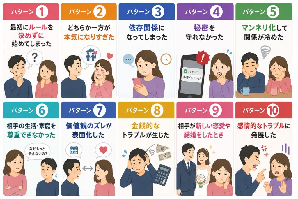 婚外恋愛が長続きしない10個のパターン