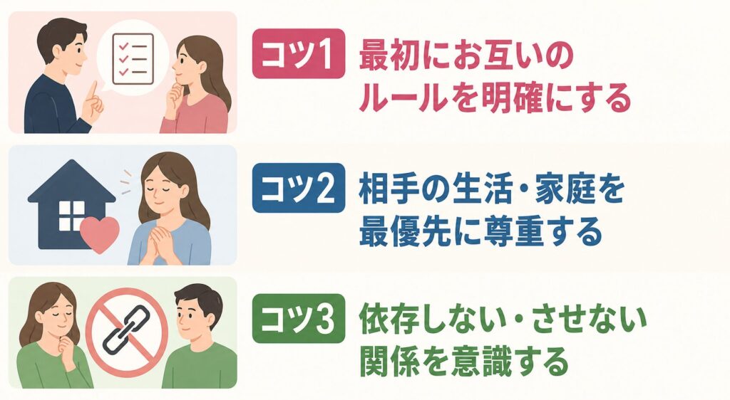 婚外恋愛が長続き・成就・うまくいくコツ
