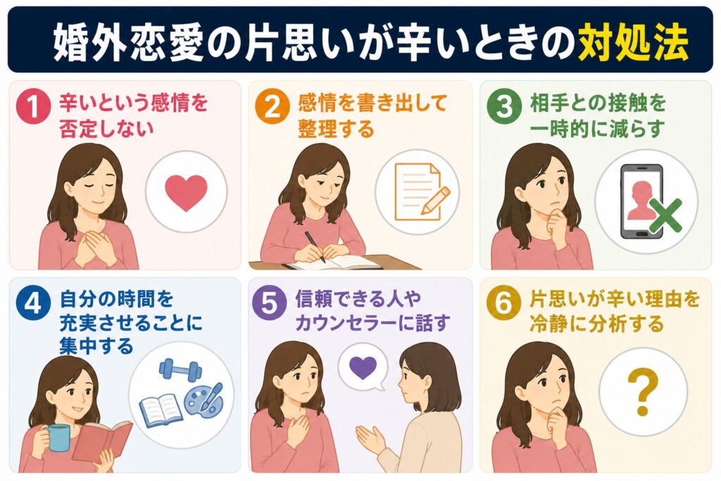 婚外恋愛の片思いが辛いときの対処法