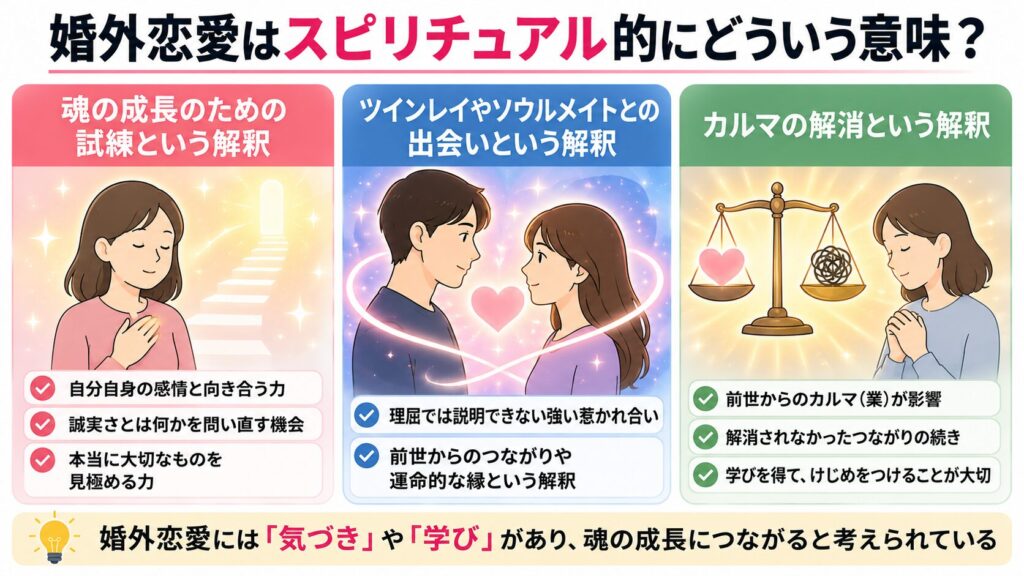婚外恋愛はスピリチュアル的にどういう意味か