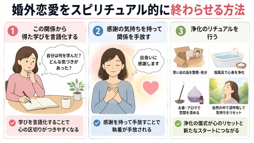婚外恋愛をスピリチュアル的に終わらせる方法