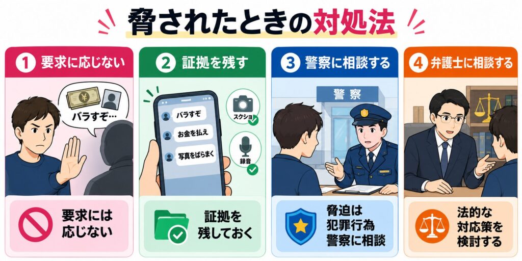 脅されたときの対処法