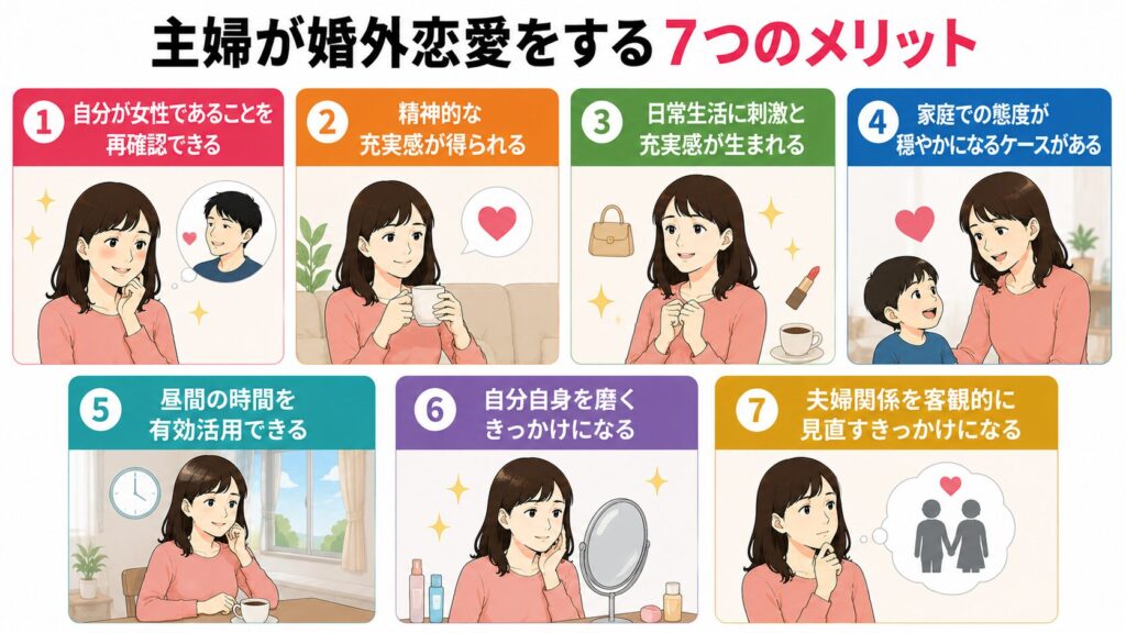 主婦が婚外恋愛をするメリット