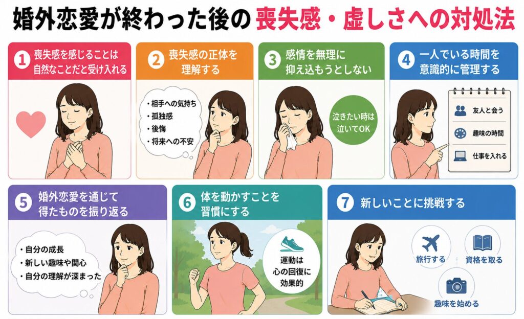 婚外恋愛が終わった後の喪失感・虚しさへの対処法