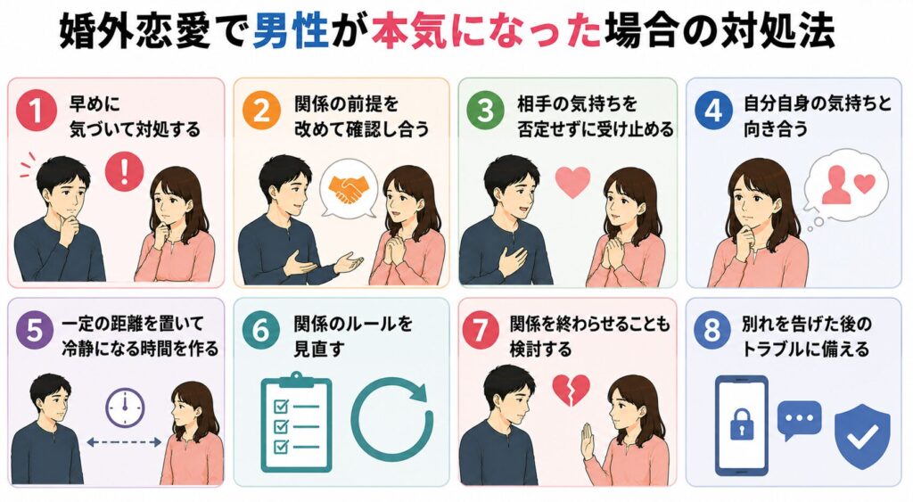 婚外恋愛で男性が本気になった場合の対処法