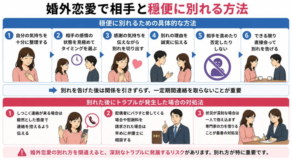 婚外恋愛で相手と穏便に別れる方法