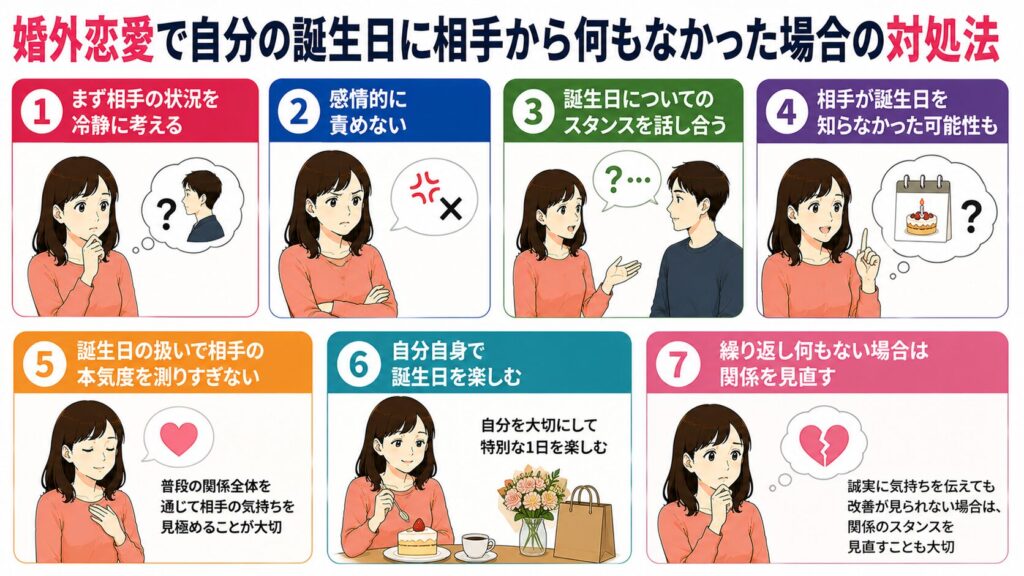 婚外恋愛で自分の誕生日に相手から何もなかった場合の対処法