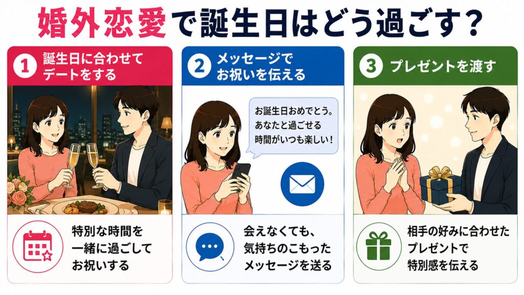 婚外恋愛で誕生日はどう過ごす？