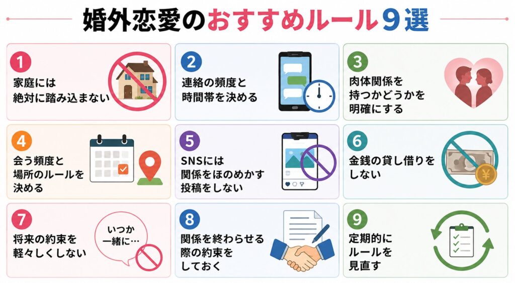 婚外恋愛のおすすめルール9選
