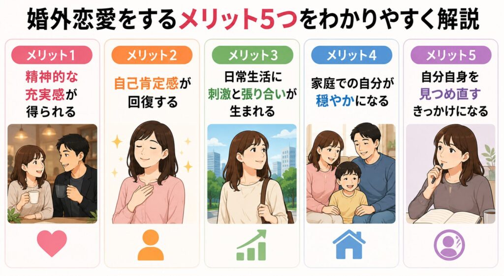 婚外恋愛をするメリット5つ