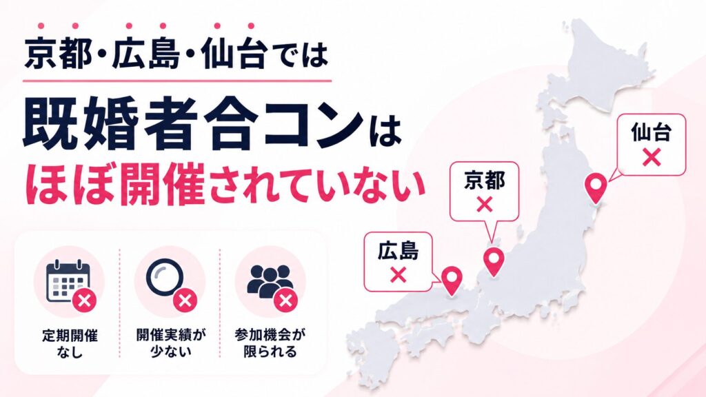 京都・広島・仙台における既婚者合コン事情