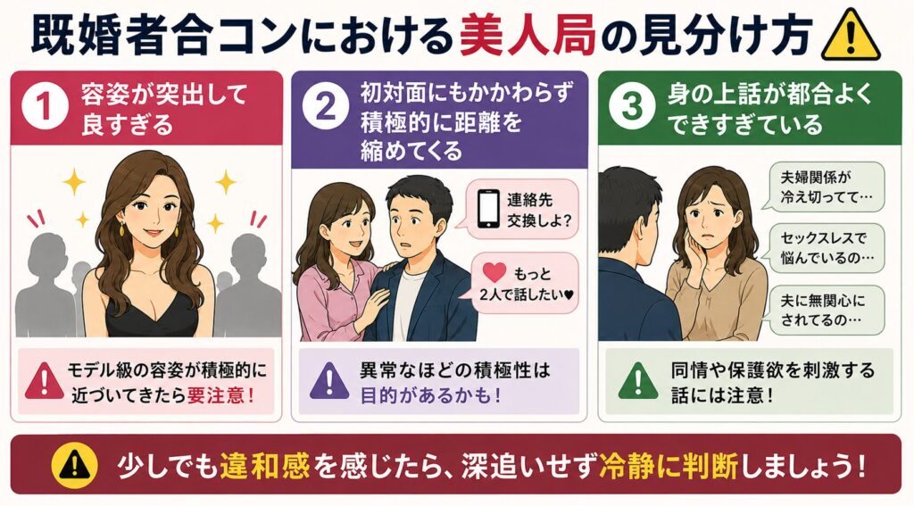 既婚者合コンにおける美人局の見分け方