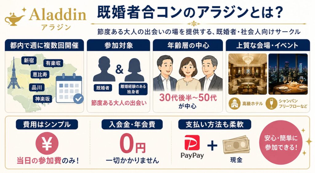 既婚者合コンのアラジンとは？